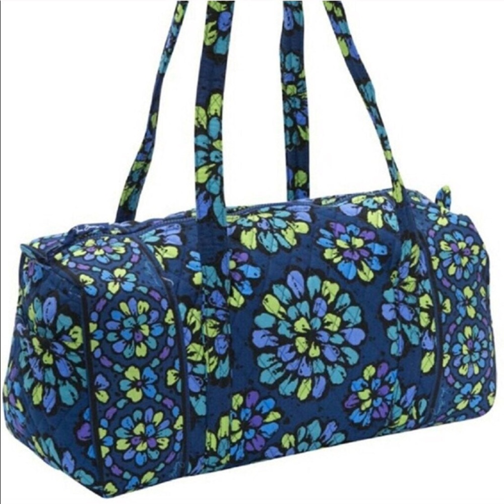 indigo pop vera bradley duffle bag